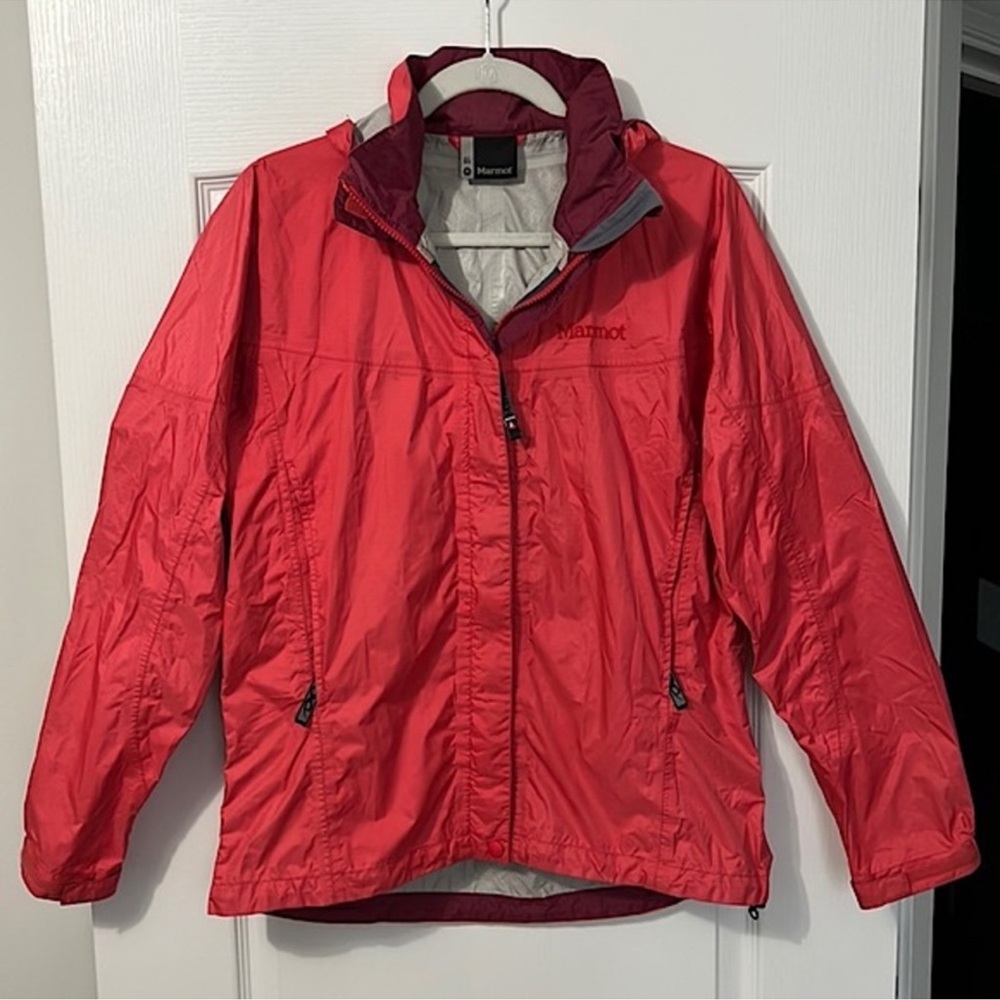 Marmot Coral OC Hooded Zip Vented Windbreaker Women’s Rain Jacket